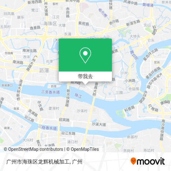广州市海珠区龙辉机械加工地图