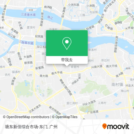 塘东新佳综合市场-东门地图