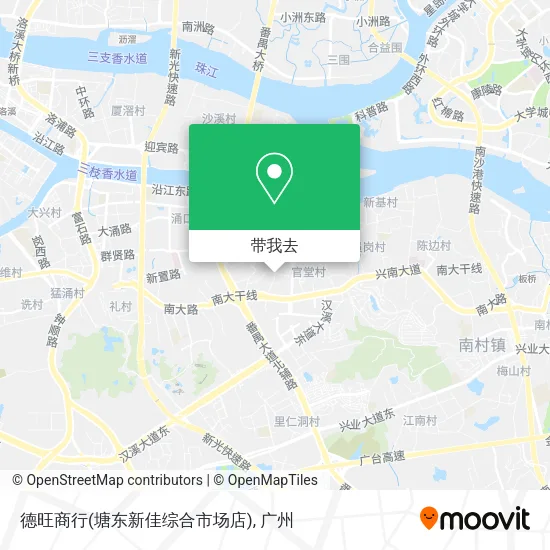 德旺商行(塘东新佳综合市场店)地图