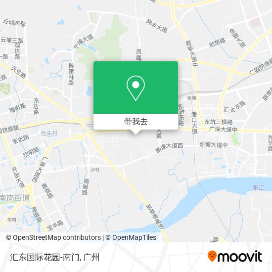 汇东国际花园-南门地图