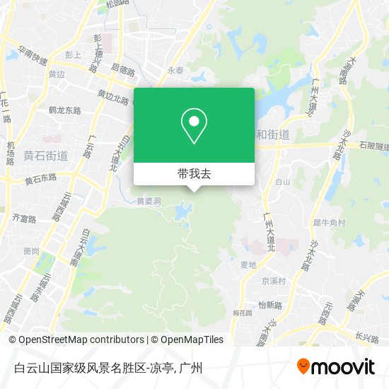 白云山国家级风景名胜区-凉亭地图