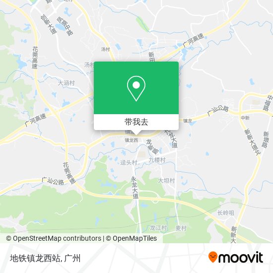 地铁镇龙西站地图