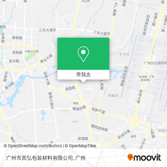 广州市其弘包装材料有限公司地图