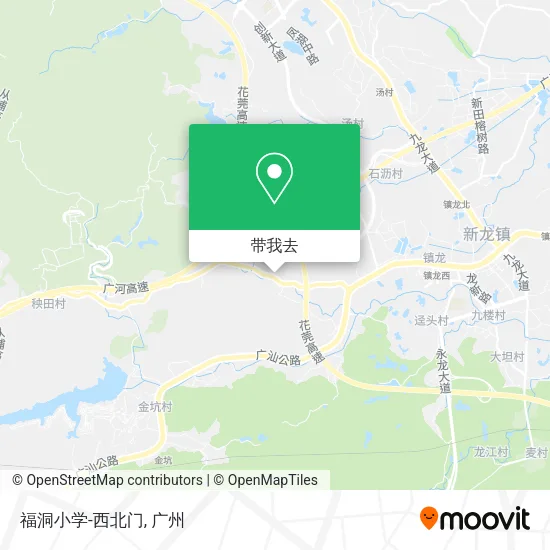福洞小学-西北门地图