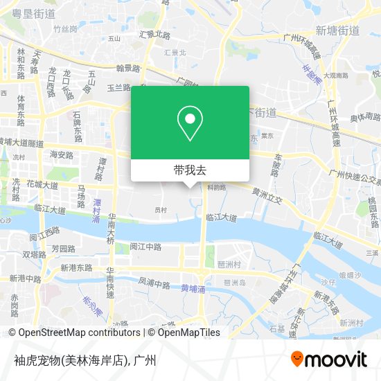 袖虎宠物(美林海岸店)地图