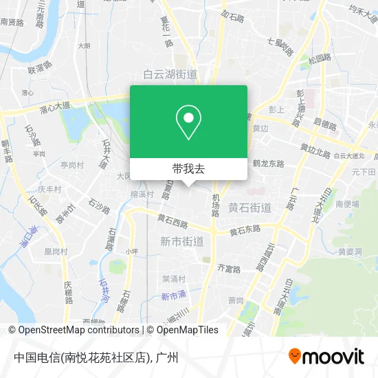 中国电信(南悦花苑社区店)地图