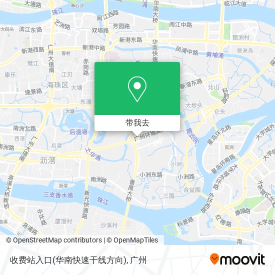 收费站入口(华南快速干线方向)地图