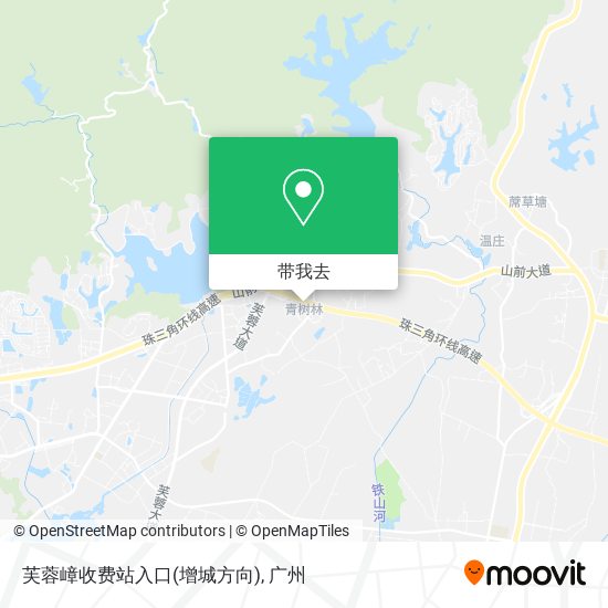 芙蓉嶂收费站入口(增城方向)地图