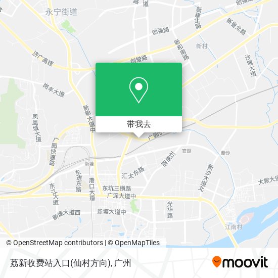 荔新收费站入口(仙村方向)地图