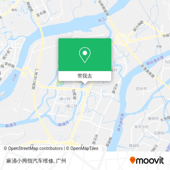 麻涌小拇指汽车维修地图