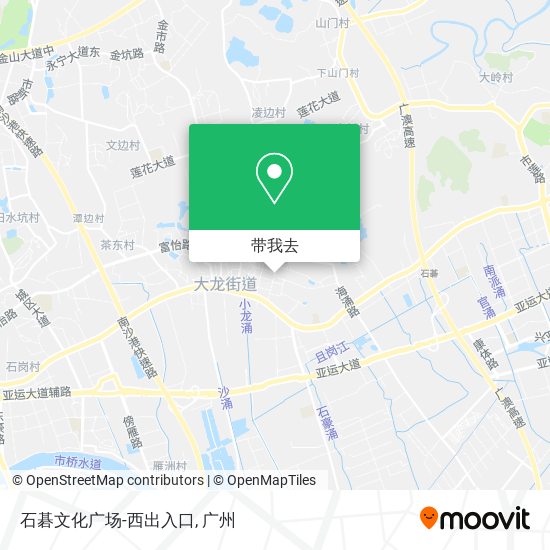 石碁文化广场-西出入口地图