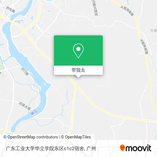广东工业大学华立学院东区c1c2宿舍地图