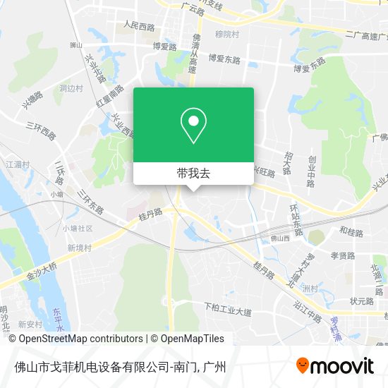 佛山市戈菲机电设备有限公司-南门地图