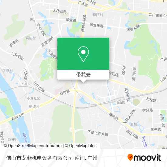 佛山市戈菲机电设备有限公司-南门地图