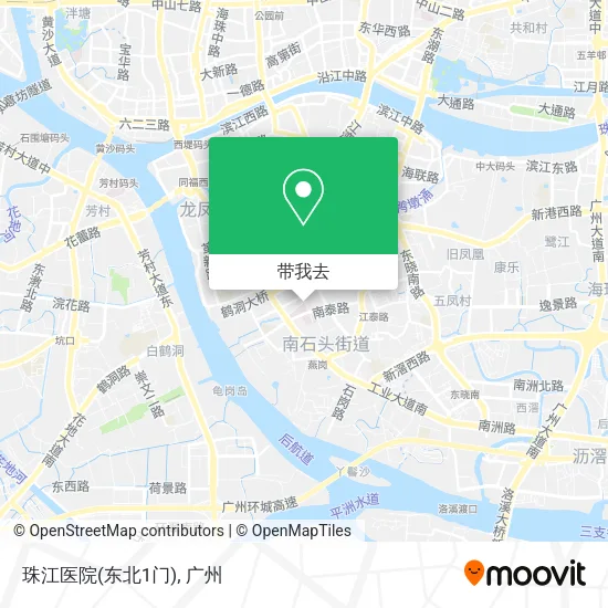 珠江医院(东北1门)地图
