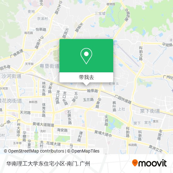 华南理工大学东住宅小区-南门地图