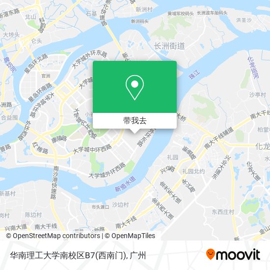 华南理工大学南校区B7(西南门)地图
