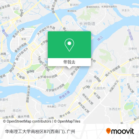 华南理工大学南校区B7(西南门)地图