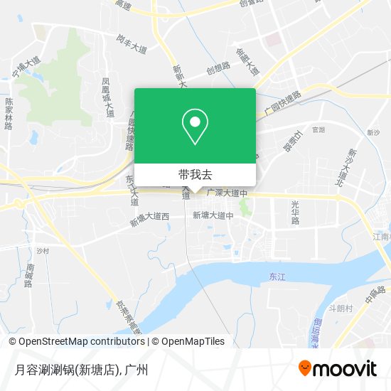 月容涮涮锅(新塘店)地图