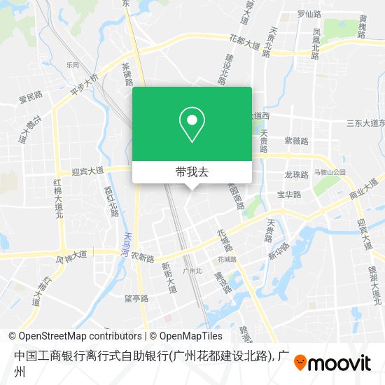 中国工商银行离行式自助银行(广州花都建设北路)地图