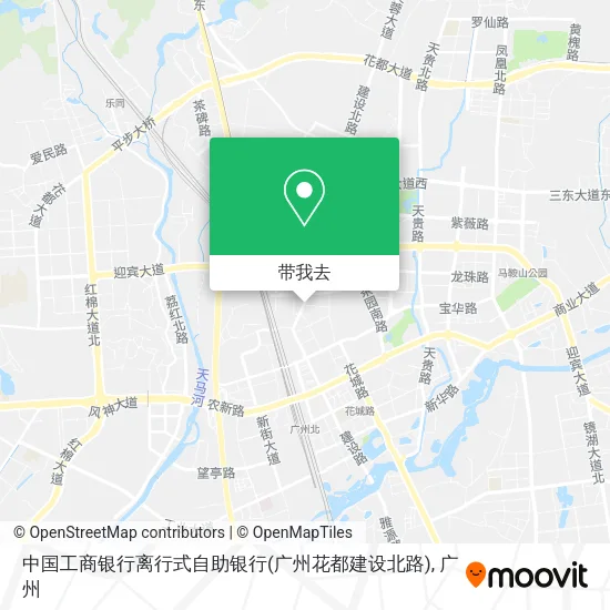 中国工商银行离行式自助银行(广州花都建设北路)地图