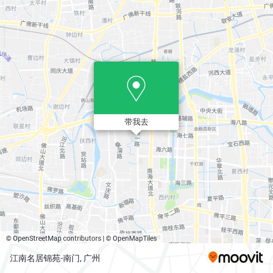 江南名居锦苑-南门地图