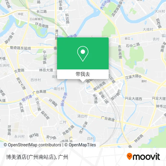 博美酒店(广州南站店)地图
