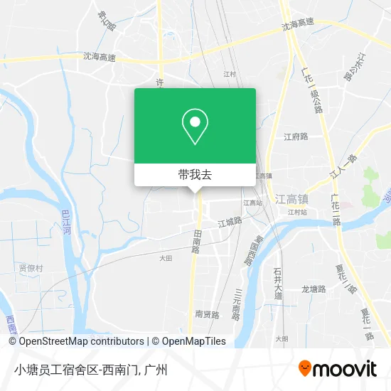小塘员工宿舍区-西南门地图