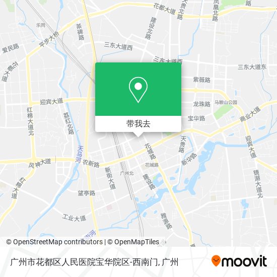 广州市花都区人民医院宝华院区-西南门地图