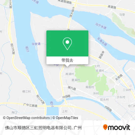 佛山市顺德区三虹照明电器有限公司地图