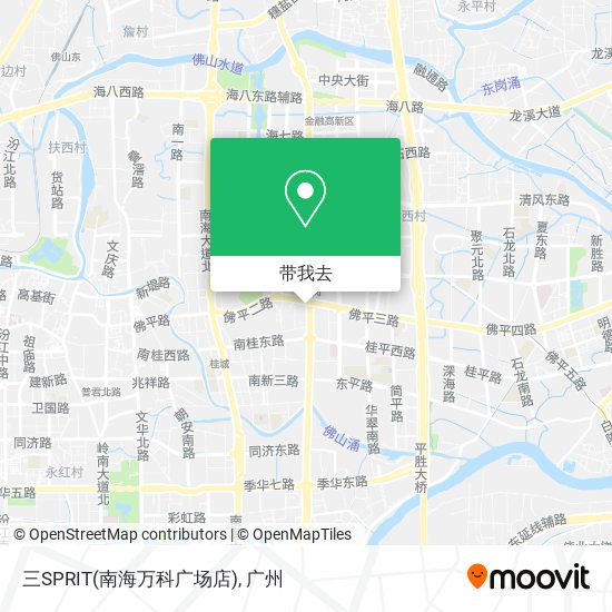 三SPRIT(南海万科广场店)地图