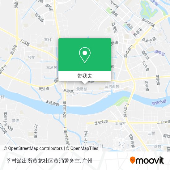 莘村派出所黄龙社区黄涌警务室地图