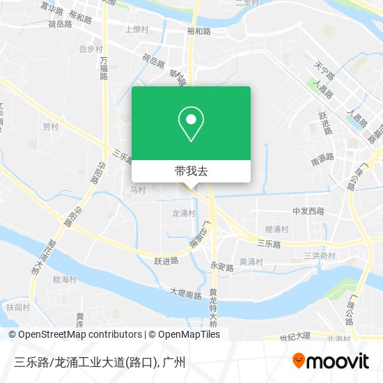 三乐路/龙涌工业大道(路口)地图