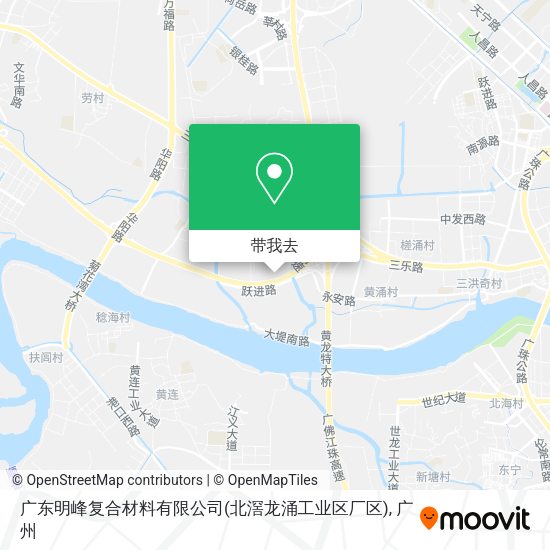 广东明峰复合材料有限公司(北滘龙涌工业区厂区)地图