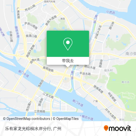 乐有家龙光棕榈水岸分行地图