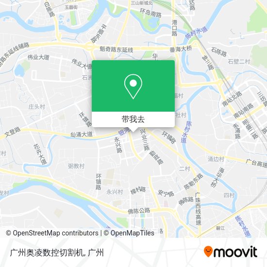 广州奥凌数控切割机地图