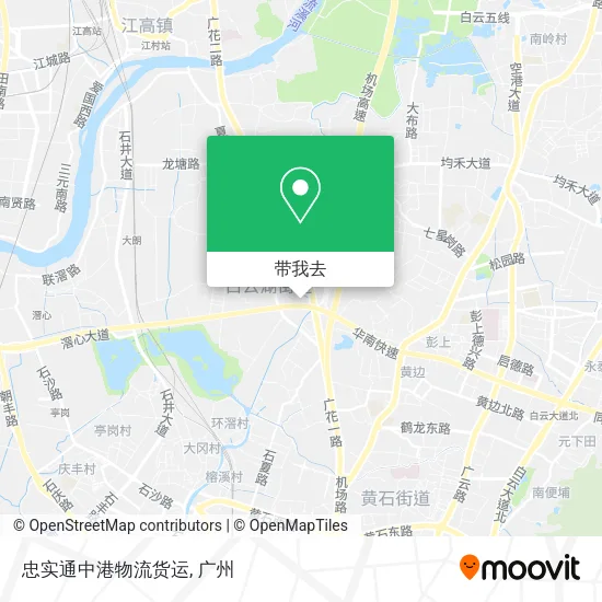 忠实通中港物流货运地图