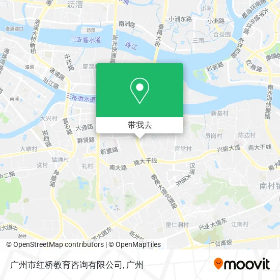 广州市红桥教育咨询有限公司地图