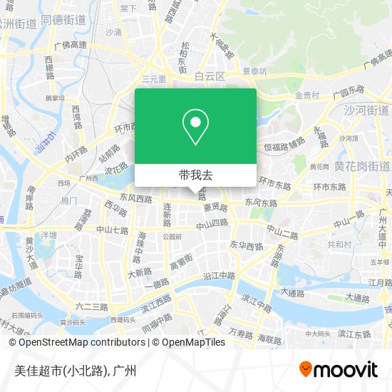 美佳超市(小北路)地图