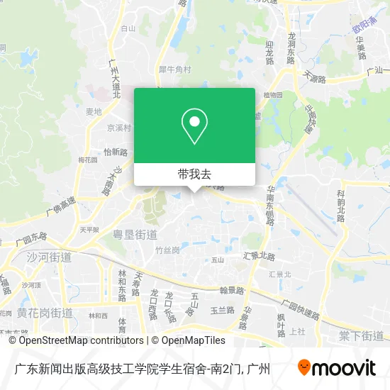 广东新闻出版高级技工学院学生宿舍-南2门地图