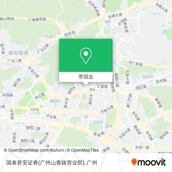 国泰君安证券(广州山香路营业部)地图