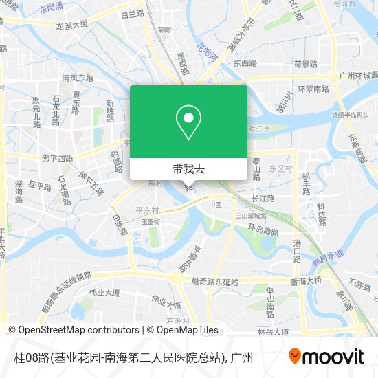 桂08路(基业花园-南海第二人民医院总站)地图