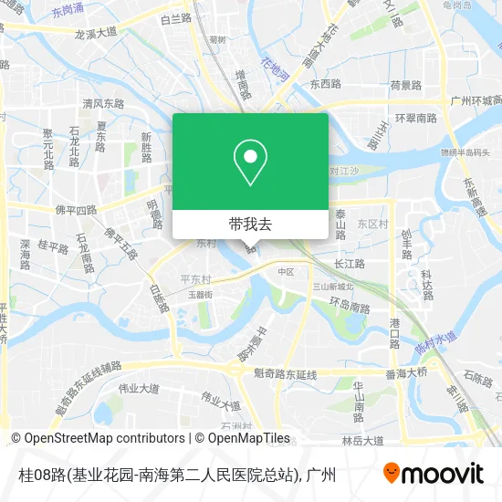 桂08路(基业花园-南海第二人民医院总站)地图