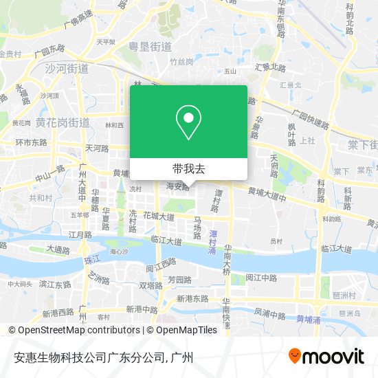 安惠生物科技公司广东分公司地图
