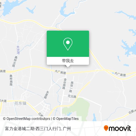 富力金港城二期-西三门人行门地图