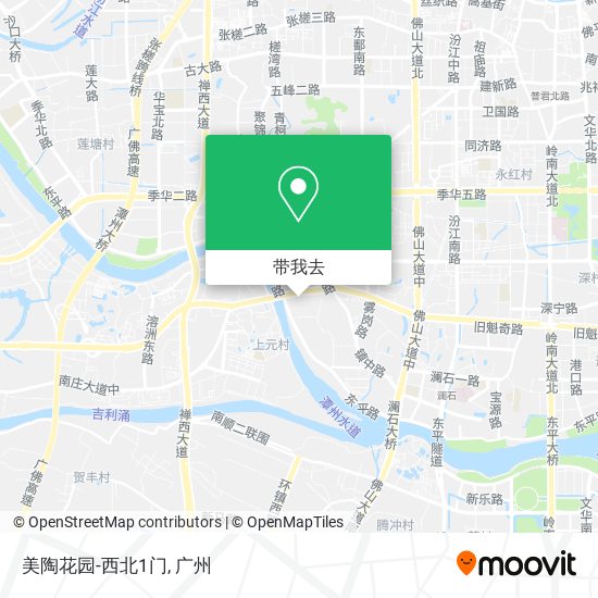 美陶花园-西北1门地图