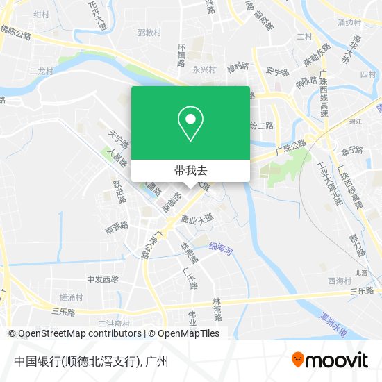 中国银行(顺德北滘支行)地图