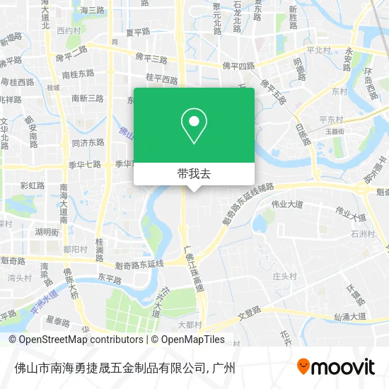 佛山市南海勇捷晟五金制品有限公司地图