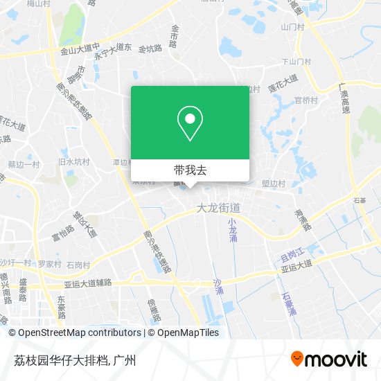 荔枝园华仔大排档地图