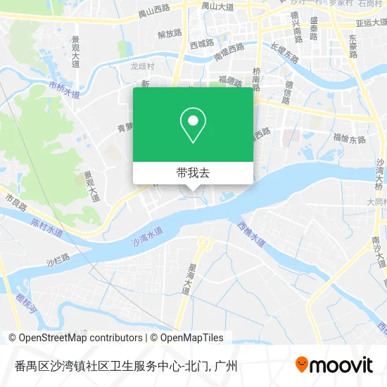 番禺区沙湾镇社区卫生服务中心-北门地图